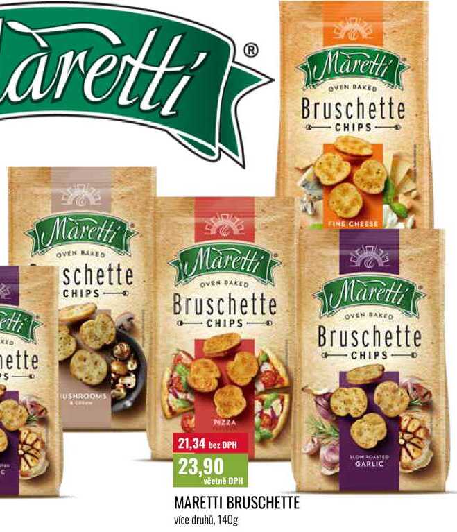 MARETTI BRUSCHETTE více druhů, 140g