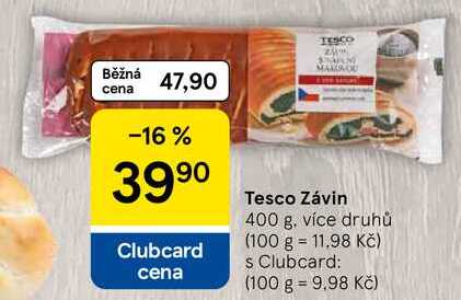 Tesco Závin, 400 g, více druhů