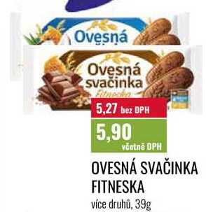 OVESNÁ SVAČINKA FITNESKA více druhů, 39g