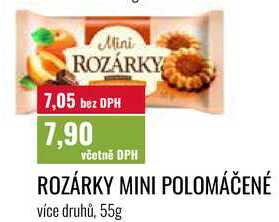 ROZÁRKY MINI POLOMÁČENÉ více druhů, 55g