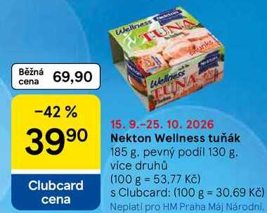 Nekton Wellness tuňák, 185 g. pevný podíl 130 g