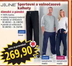 Sportovní a volnočasové kalhoty