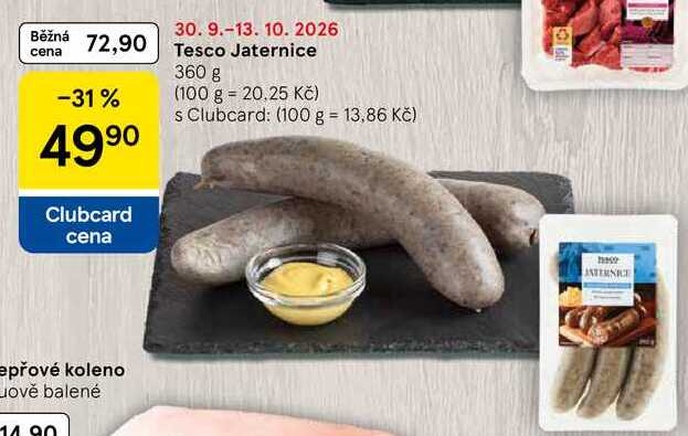 Tesco Jaternice, 360 g