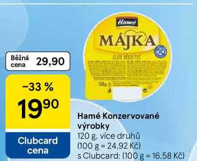 Hamé Konzervované výrobky, 120 g
