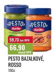 PESTO BAZALKOVÉ, ROSSO 190g