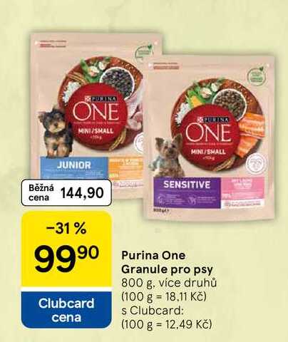 Purina One Granule pro psy, 800 g, více druhů