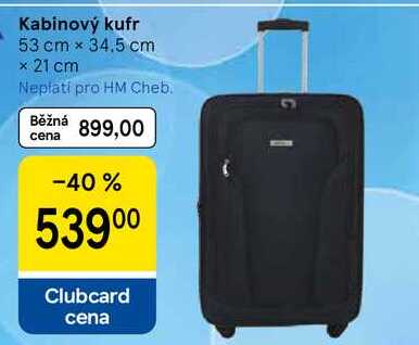 Kabinový kufr 53 cm x 34,5 cm x 21 cm