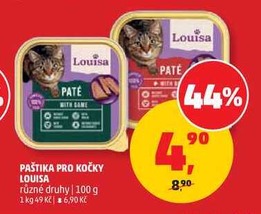 PAŠTIKA PRO KOČKY LOUISA různé druhy, 100 g