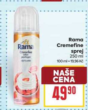 Rama Cremefine sprej 250 ml  v akci