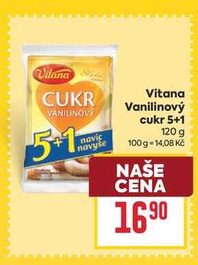 Vitana Vanilinový cukr 5+1 120 g 