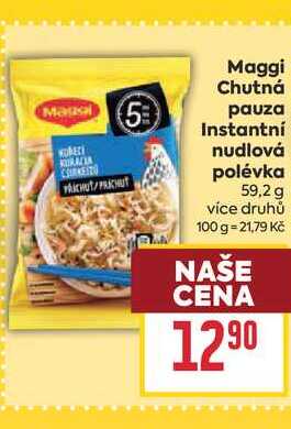 Maggi Chutná pauza Instantní nudlová polévka 59,2 g