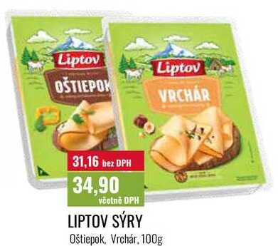 LIPTOV SÝRY Oštiepok, Vrchár, 100g