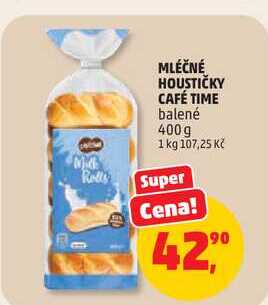 MLÉČNÉ HOUSTIČKY CAFÉ TIME balené, 400g