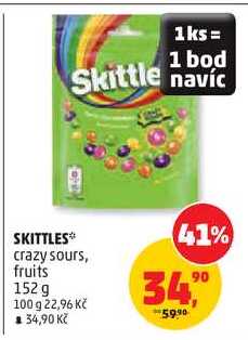 SKITTLES crazy sours, 152 g