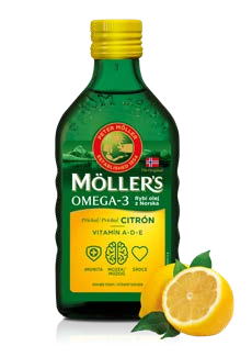 Möller’s Omega 3 rybí olej citrón