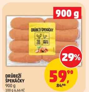 DRŮBEŽÍ ŠPEKÁČKY, 900 g 