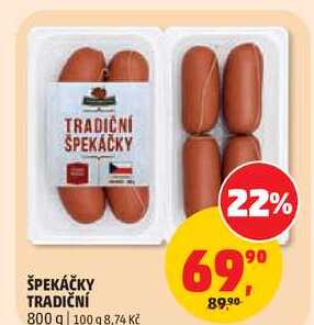 ŠPEKÁČKY TRADIČNÍ, 800 g