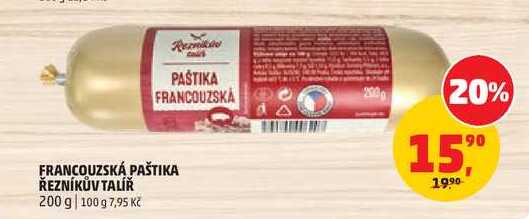 FRANCOUZSKÁ PAŠTIKA ŘEZNÍKŮV TALÍŘ, 200 g