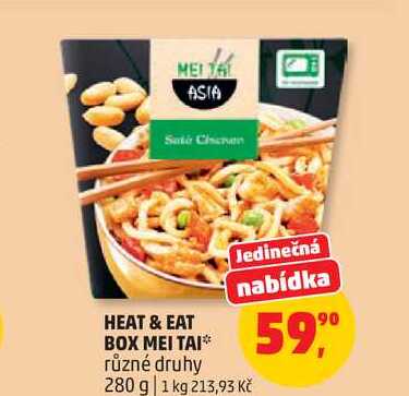 HEAT & EAT BOX MEI TAI různé druhy, 280 g