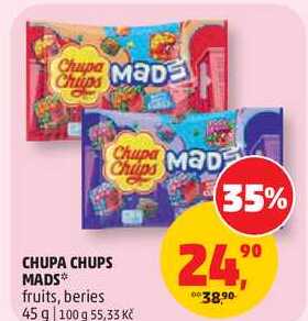 CHUPA CHUPS MADS fruits, 45 g