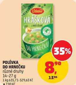 POLÉVKA DO HRNEČKU různé druhy, 14-27g