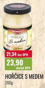 HOŘČICE S MEDEM 260g 