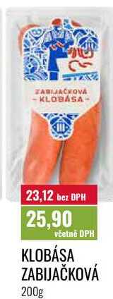 KLOBÁSA ZABIJAČKOVÁ 200g