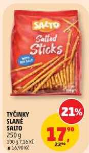 TYČINKY SLANÉ SALTO, 250g