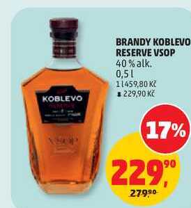 BRANDY KOBLEVO RESERVE VSOP 40% alk., 0,5 l