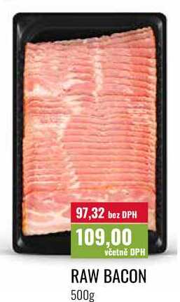 RAW BACON 500g