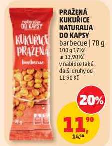 PRAŽENÁ KUKUŘICE NATURALIA DO KAPSY KUKURICE barbecue, 70 g