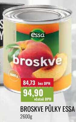 BROSKVE PŮLKY ESSA 2600g 