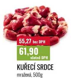 KUŘECÍ SRDCE mražená, 500g