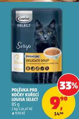 POLÉVKA PRO KOČKY KUŘECÍ LOUISA SELECT, 85 g