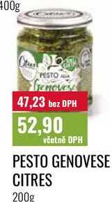 PESTO GENOVESE CITRES 200g
