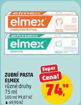 ZUBNÍ PASTA ELMEX různé druhy, 75 ml  