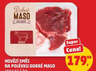 HOVĚZÍ SMĚS NA POLÉVKU DOBRÉ MASO, 1 kg