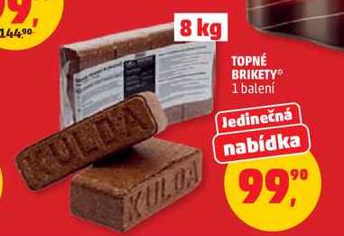 TOPNÉ BRIKETY, 1 balení