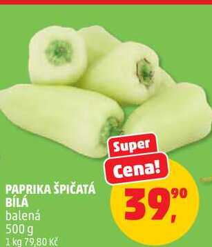 PAPRIKA ŠPIČATÁ BÍLÁ, 500 g