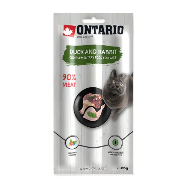Ontario Pochoutka Ontaio kachna a králík, tyčinky pro kočky