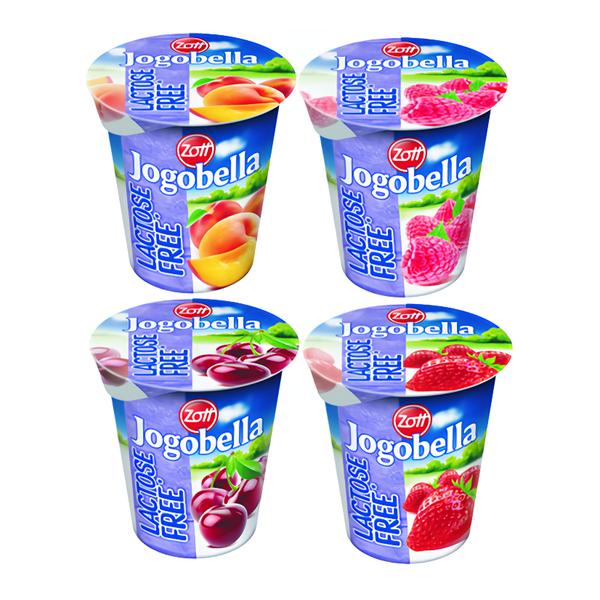 Jogobella bez laktózy (Višeň, Jahoda, Broskev, Malina)