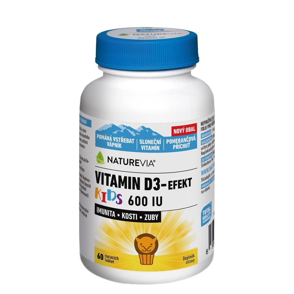 NatureVia Vitamin D3-efekt Kids 60 tablet