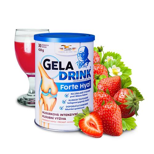 Geladrink Forte Hyal jahoda práškový nápoj 420 g