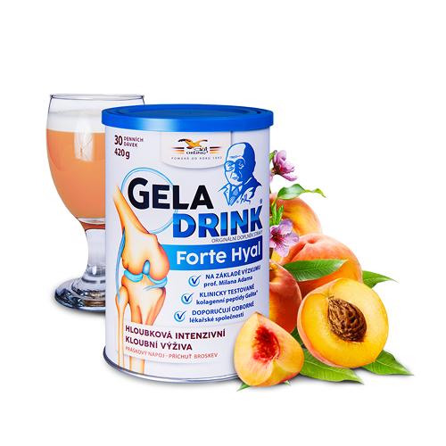 Geladrink Forte Hyal broskev práškový nápoj 420 g