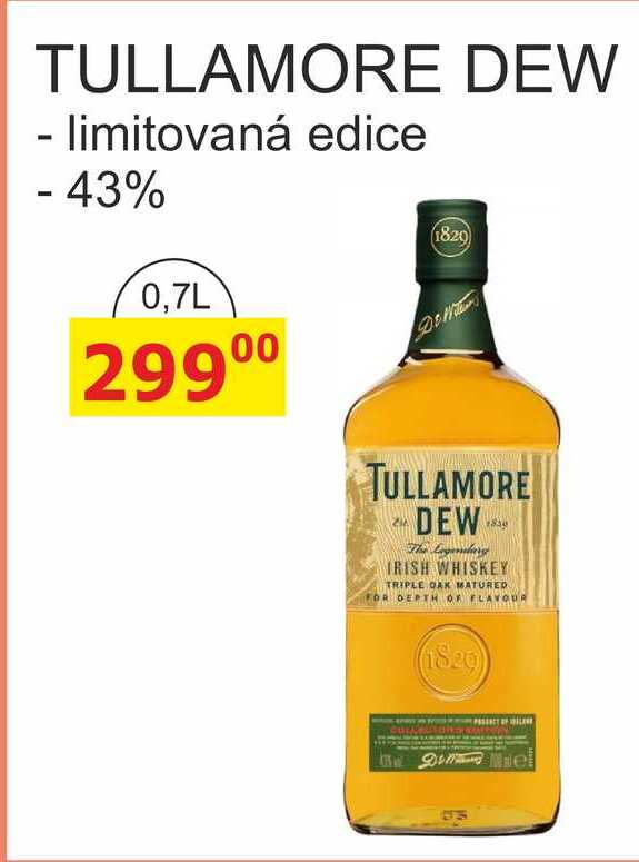 TULLAMORE DEW, limitovaná edice 43%, 0,7L 