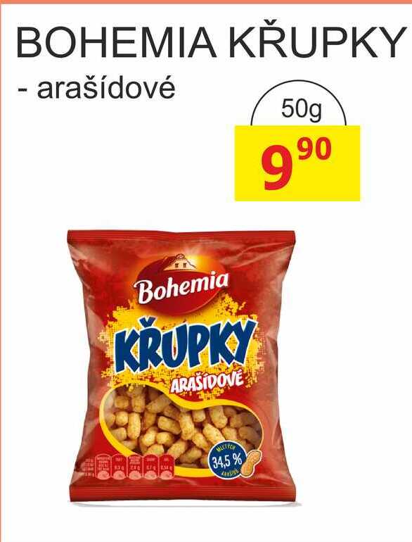 BOHEMIA KŘUPKY - arašídové 50g 
