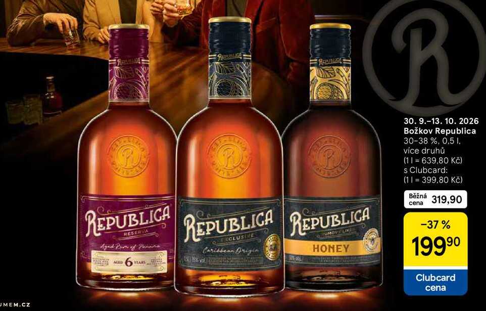 Božkov Republica 30-38 %, 0.5 l