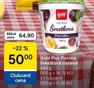 Gold Plus Švestková Povidla, 440 g