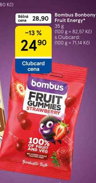 Bombus Bonbony Fruit Energy, 35 g