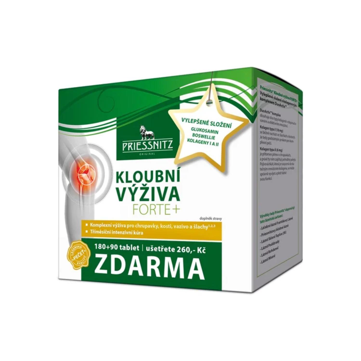 Priessnitz Kloubní výživa Forte + kolageny 180+90 tablet